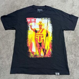 Hawaii's Finest Malaki Line 2019 King Kamehameha Graphic T-Shirt Black Mens L